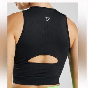 Gymshark Black Sleeveless Crop Top